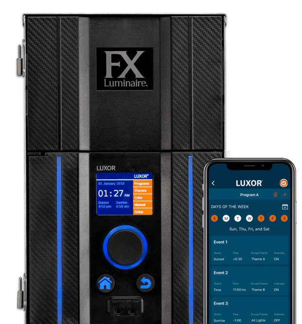 Luxor controller and Luxor app